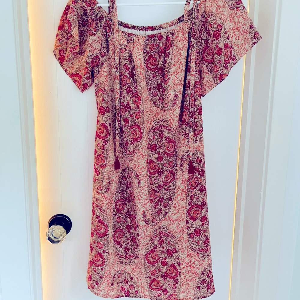 Madewell off the shoulder mini dress